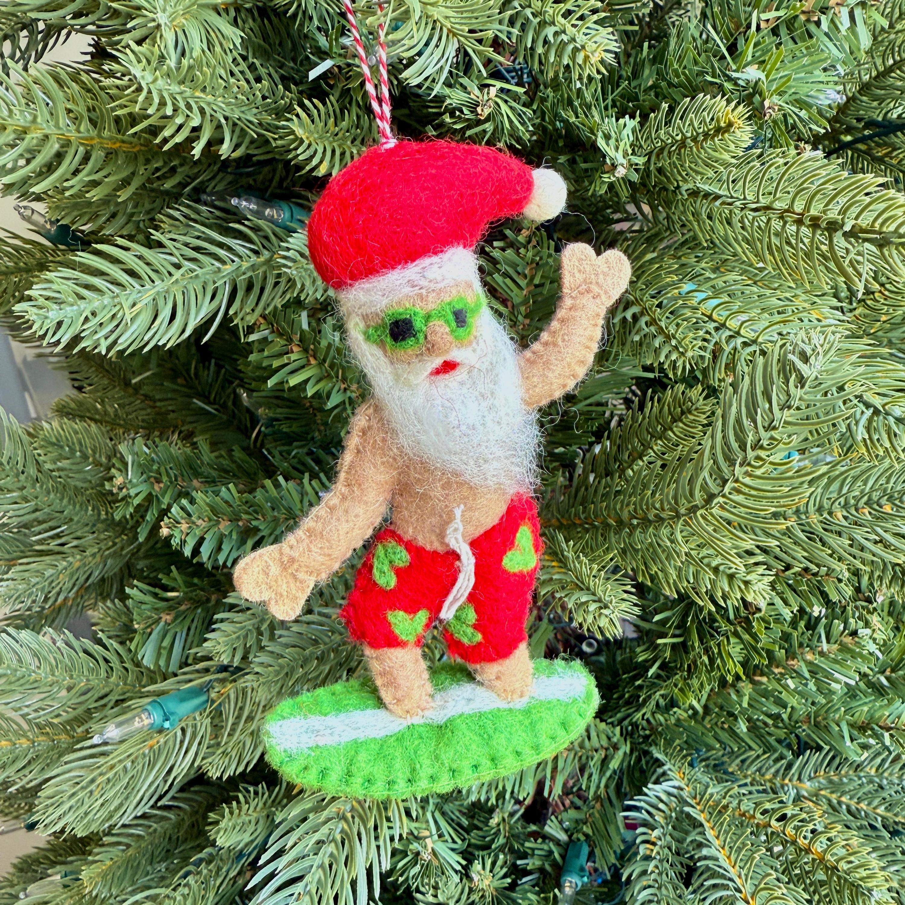 Hawaiian santa ornaments - Etsy 日本