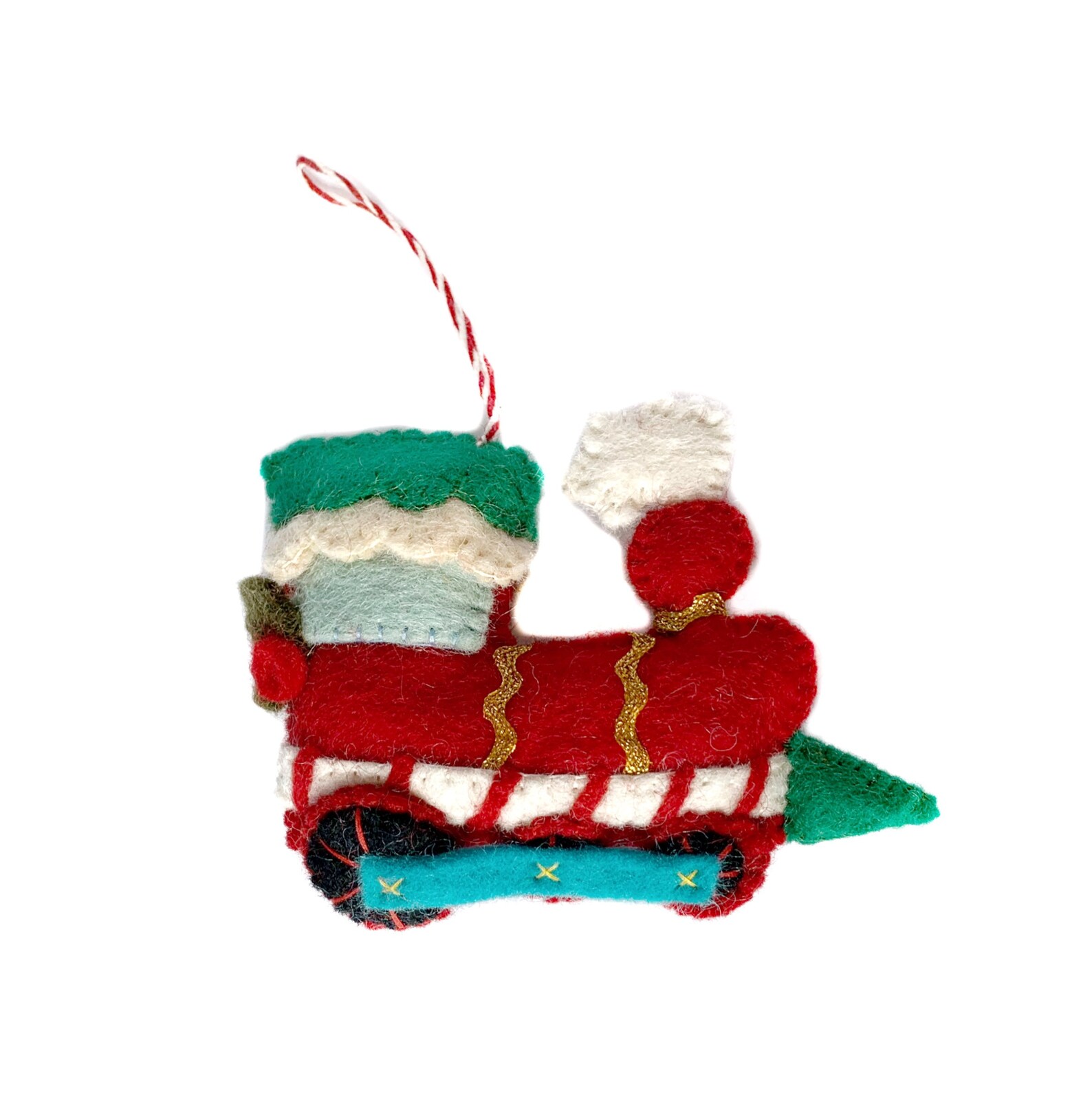 Christmas Train Ornament Wool Fair Trade Handmade in Nepal Etsy