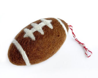 Football Ornament - Felt Wool Fair Trade Handmade Christmas Nepal