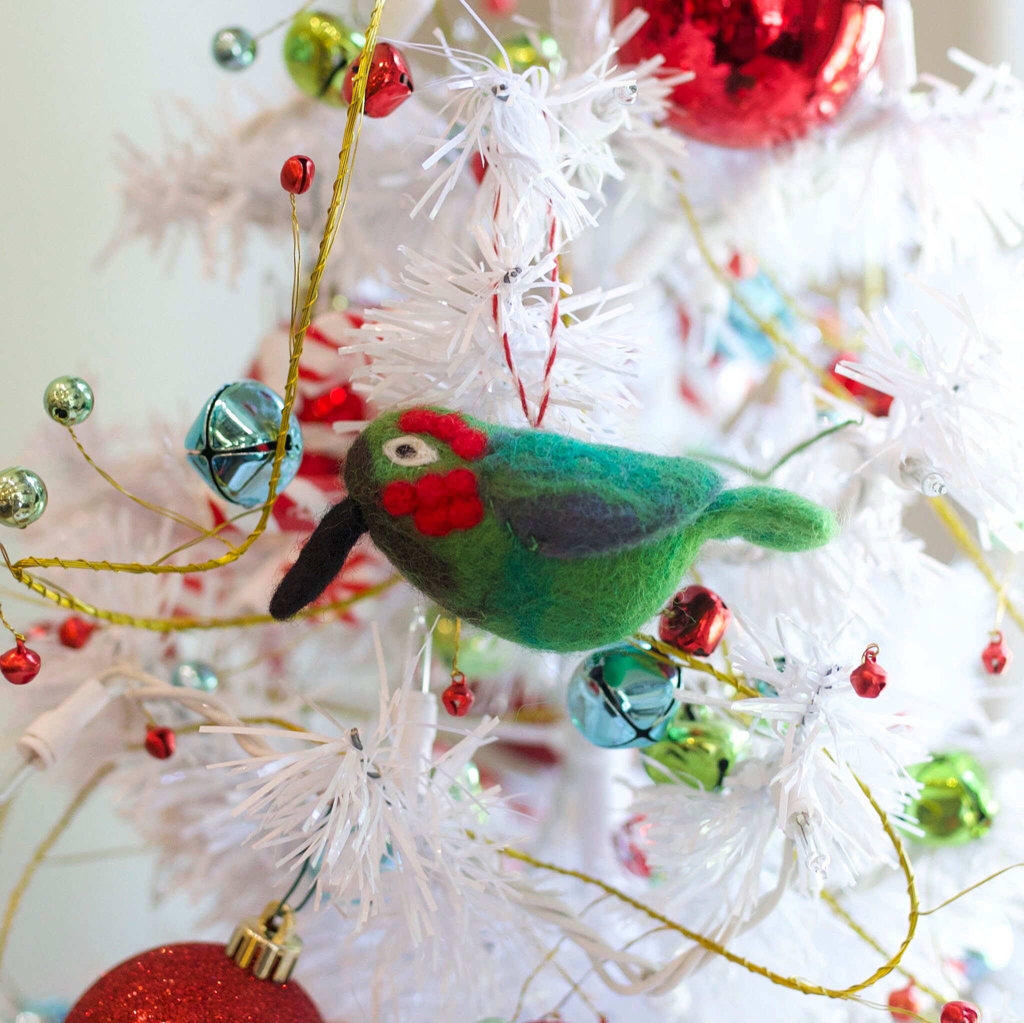 Felt Bird Christmas Ornament Set - Collection of 6 - Fair Felt Bird Christmas Ornament Set - Collection of 6 - Fair
