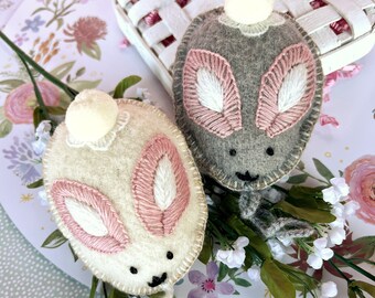 Bunny Egg Easter Ornament, Fair Trade Handmade in Peru