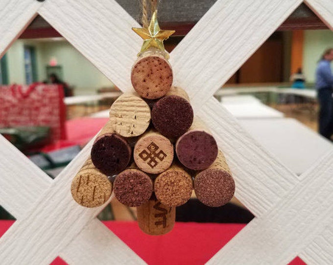 Wine Cork Santa Hat Etsy