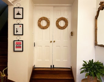 Set of Two (2) Timeless Spiral Wine Cork Wreaths