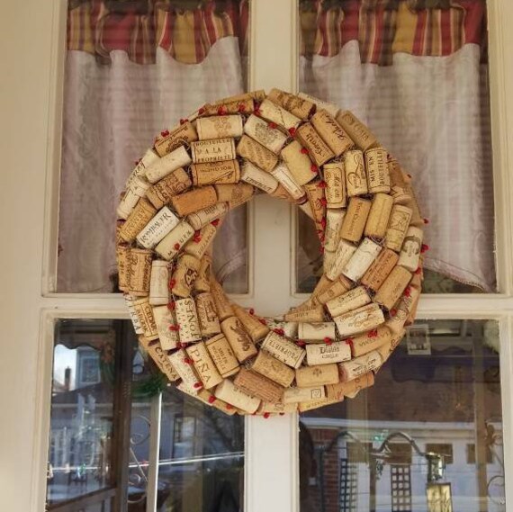 Wine Cork Wreath Etsy