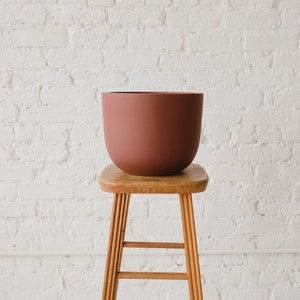 Large Planter - Brick - Indoor + Outdoor Pot - 11 inch, 15 inch, 18 inch + 22inch - Minimalist Home Decor