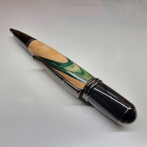 Twist Pen Made From Recycled Skateboards Handmade One Of A Kind Green Natural