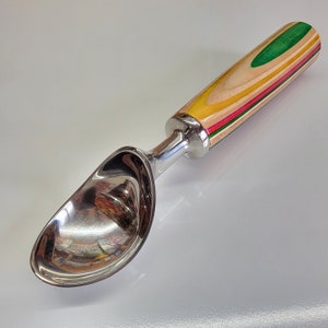 Ice Cream Scoop Recycled Skateboards Wood Handmade Multicolor