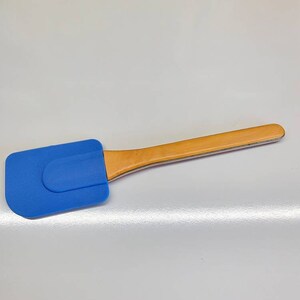 Silicone Spatula made with Recycled Skateboard Handle Red Orange