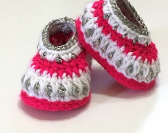 Patron de chaussons pour bébés au crochet – chaussures pour nouveau-né, 0-3 mois (patron PDF)