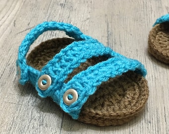 Baby Sandalen Häkelanleitung: US Begriffe, Grössen 0-12 Monate (PDF Anleitung)
