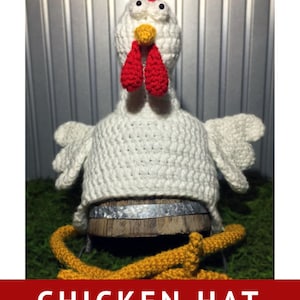 Crochet Pattern Chicken Hat/ Chicken Hat Pattern/ Spring Chicken Hat/ Rooster Hat Pattern/ Chicken Hat Crochet Pattern/ Viral Chicken Hat image 5