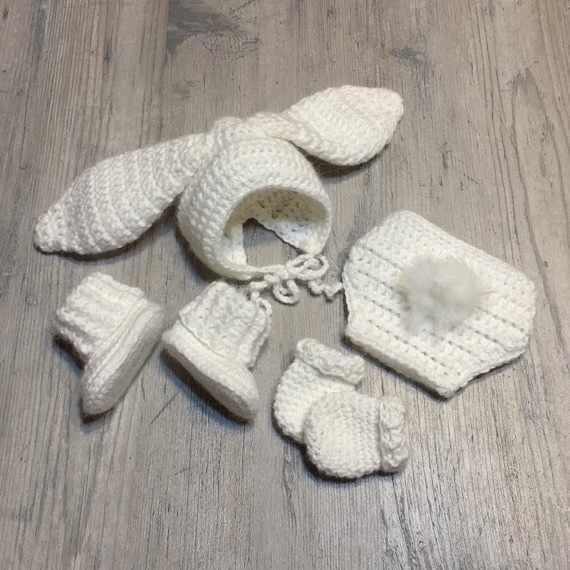 newborn crochet bunny outfit pattern