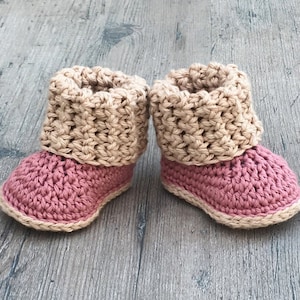 Cuffed Baby Booties Crochet Pattern Sizes 0 12 Months Baby Gift Baby Shower Includes Revised Pattern Includes Video Tutorials image 2