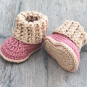 Cuffed Baby Booties Crochet Pattern Sizes 0-12 Months Includes Revised Pattern Best Seller image 8