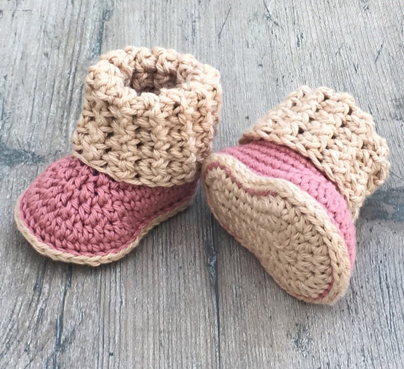 Cuffed Baby Booties Crochet Pattern Sizes 0-12 Months Includes Revised Pattern Best Seller image 8