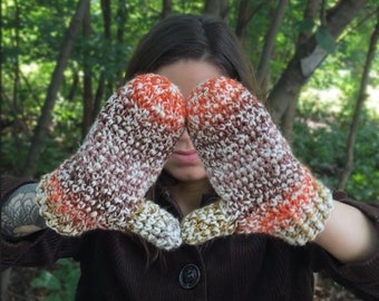 Crochet Mittens Pattern, Easy Winter Adult Mittens (PDF Pattern)