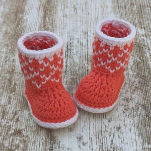 Adorable Baby Booties CROCHET PATTERN- Sizes 0-12 Months- Baby Shower Gift- Argyle Baby Shoes