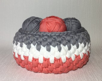Easy Crochet Basket Pattern, Large Sturdy Design (PDF Pattern)
