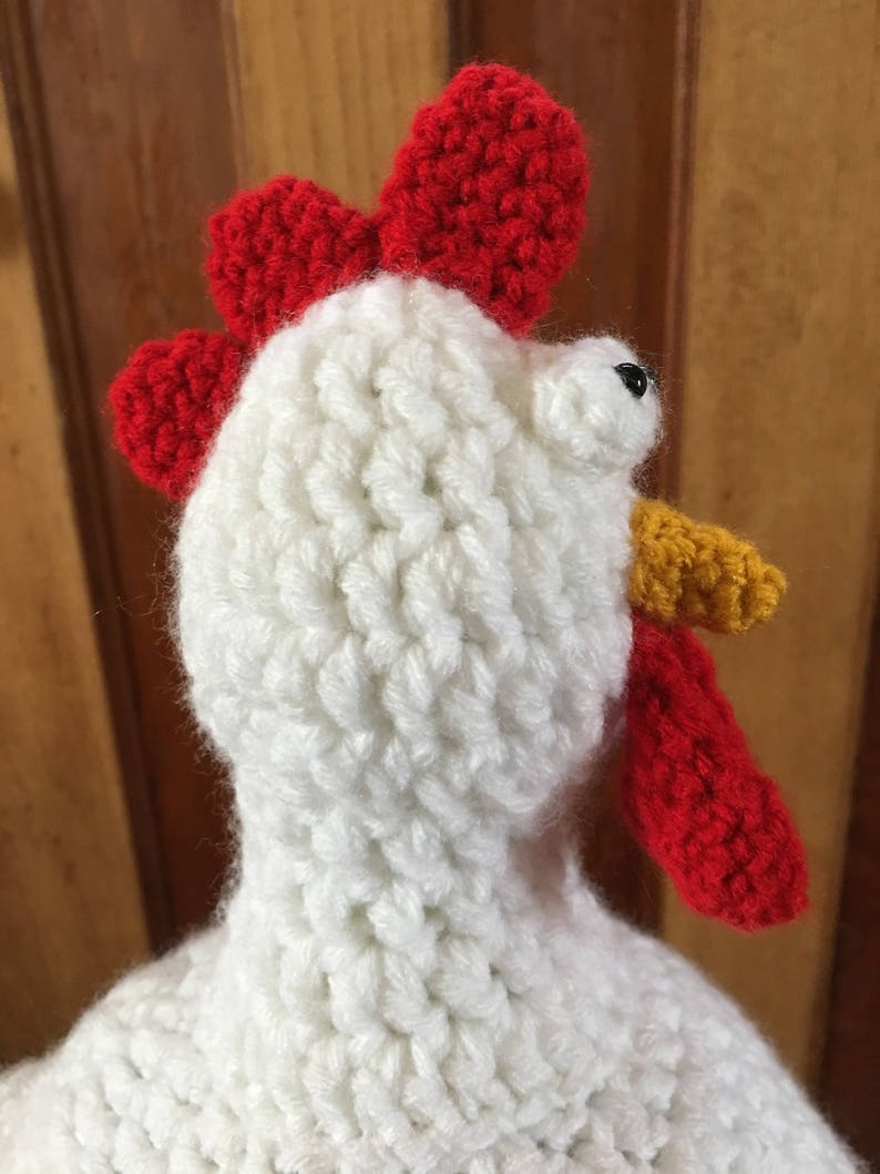 Crochet Pattern Chicken Hat/ Chicken Hat Pattern/ Spring Chicken Hat/ Rooster Hat Pattern/ Chicken Hat Crochet Pattern/ Viral Chicken Hat image 4