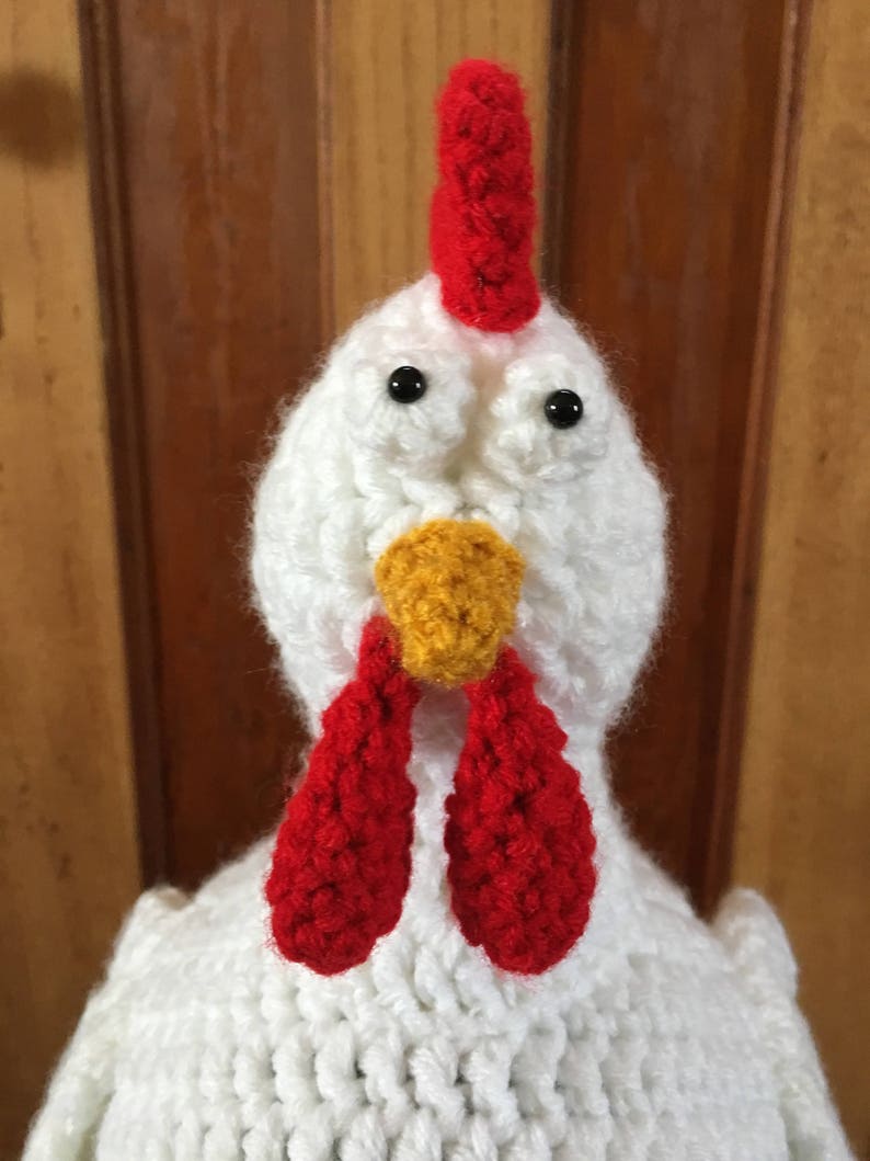 Crochet Pattern Chicken Hat/ Chicken Hat Pattern/ Spring Chicken Hat/ Rooster Hat Pattern/ Chicken Hat Crochet Pattern/ Viral Chicken Hat image 3