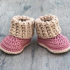 Cuffed Baby Booties Crochet Pattern Sizes 0-12 Months Includes Revised Pattern Best Seller image 7