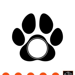 Paw Print Svg Paw Svg Dog Paw Cat Paw Paw Print Clip Etsy