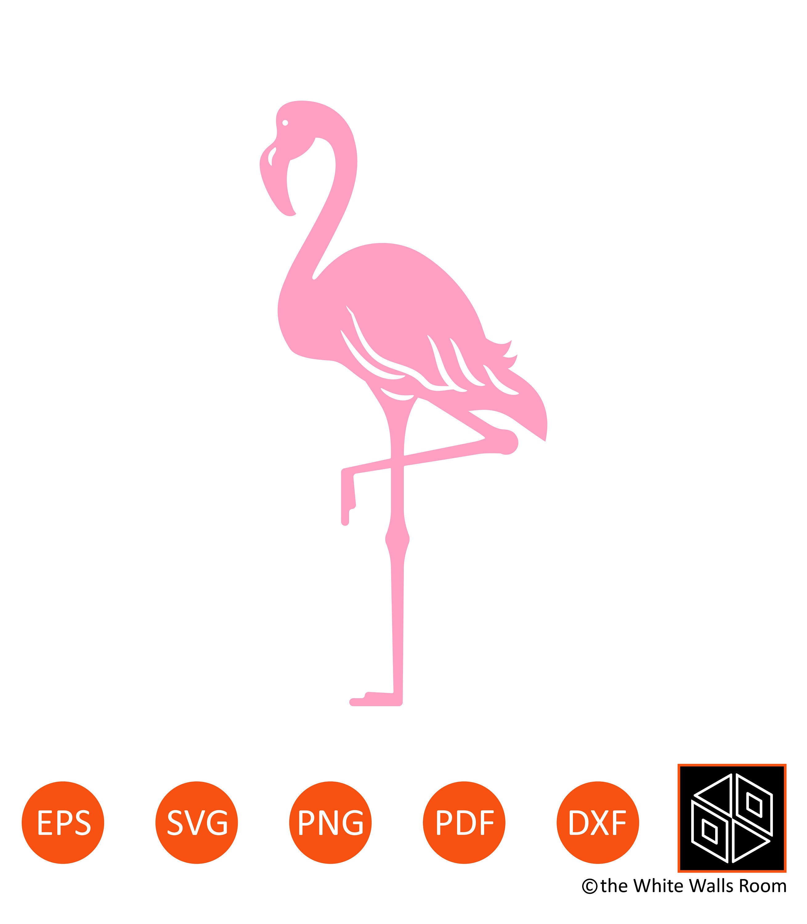 Download Flamingo SVG Pink Flamingo Silhouette Flamingo Clip Art | Etsy