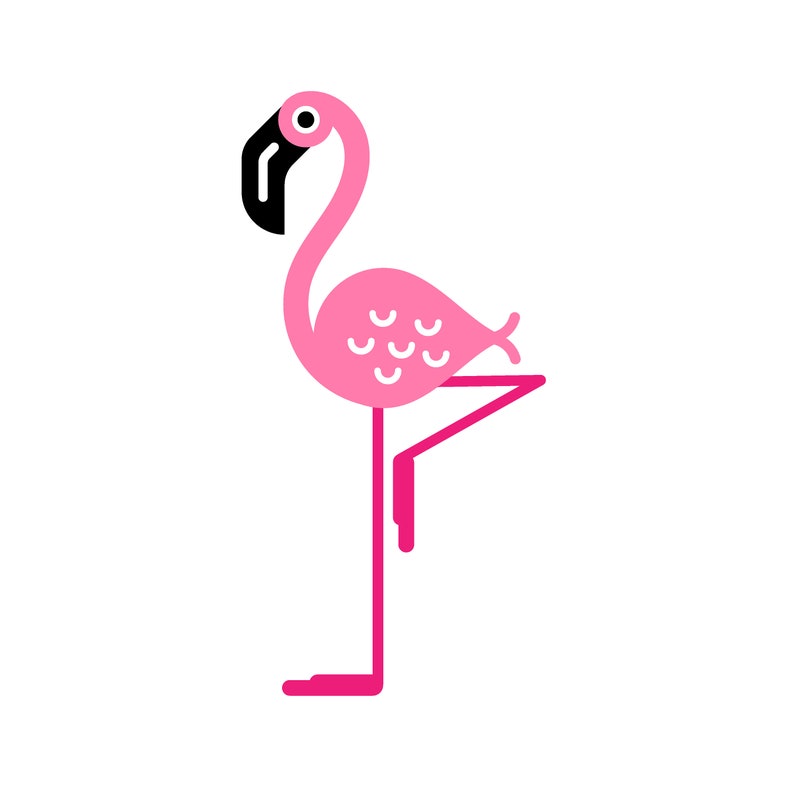 Download Art Collectibles Clip Art Cutting Files For Silhouette Cameo And Cricut Flamingo Svg Diy Print Diy Stickers Pink Flamingo Clip Art Set Flamingo Cutting File