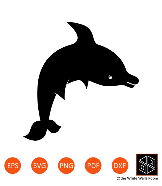 Download Dolphin Svg Dolphin Clip Art Dolphin Black Silhouette Etsy