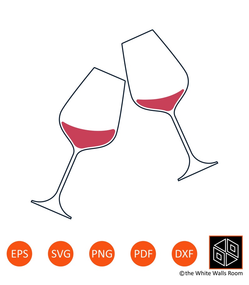 Download Clip Art Wine Glass Clip Art Handmade Papercraft Wineglass Cutting File Silhouette Cameo Svg Cut File Cricut Diy Print Wine Glasses Svg Art Collectibles
