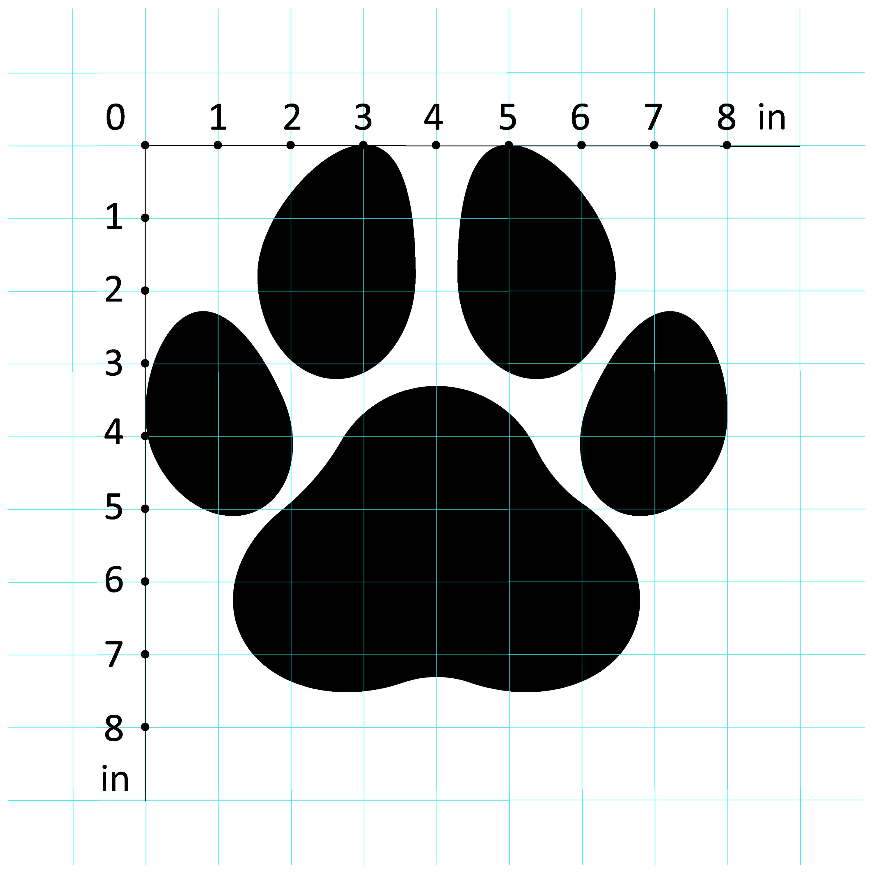 Paw Print SVG Paw SVG Dog Paw Cat Paw Paw Print Clip - Etsy