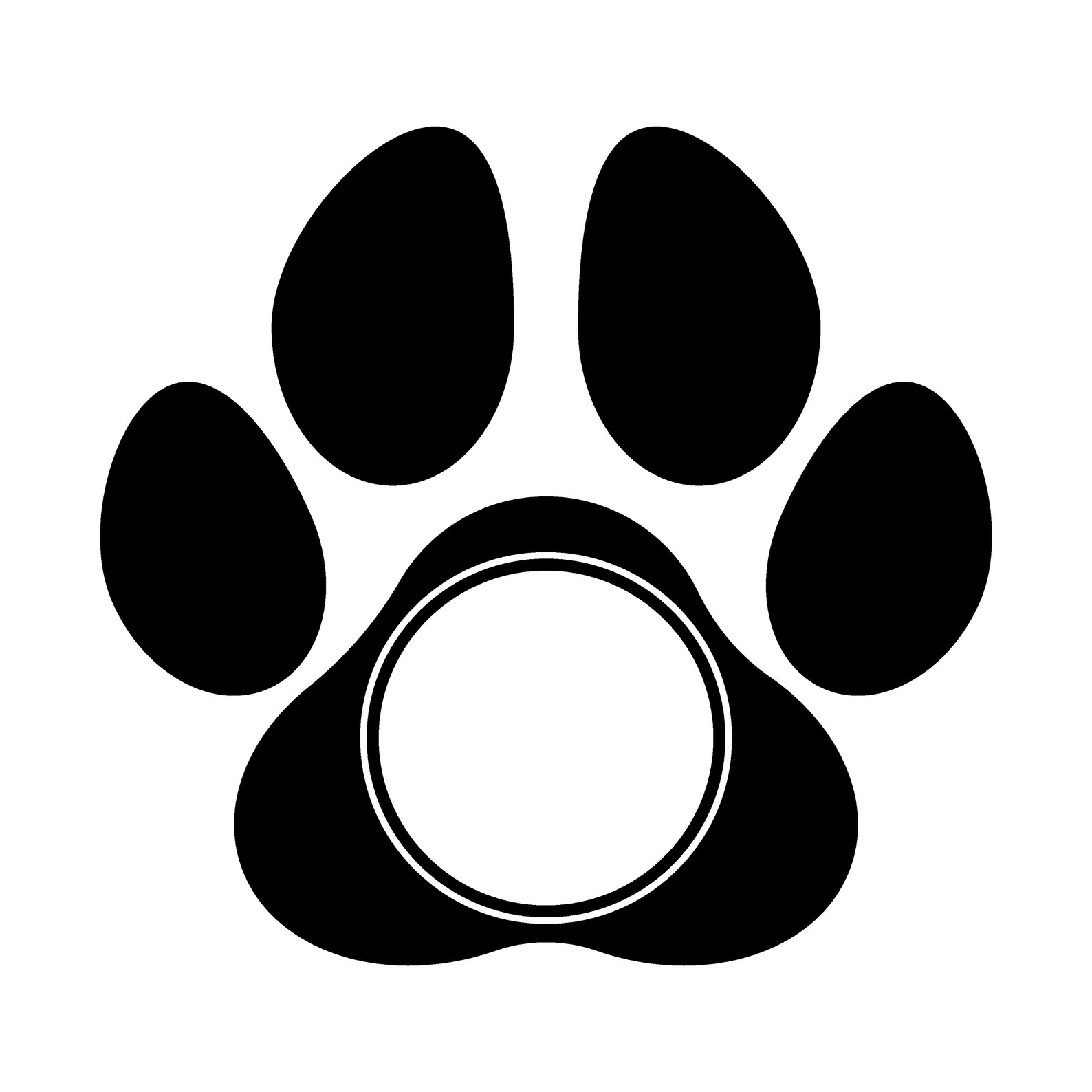Pfoten Druck Monogramm SVG Pfote SVG Hund Pfote Katze Etsy