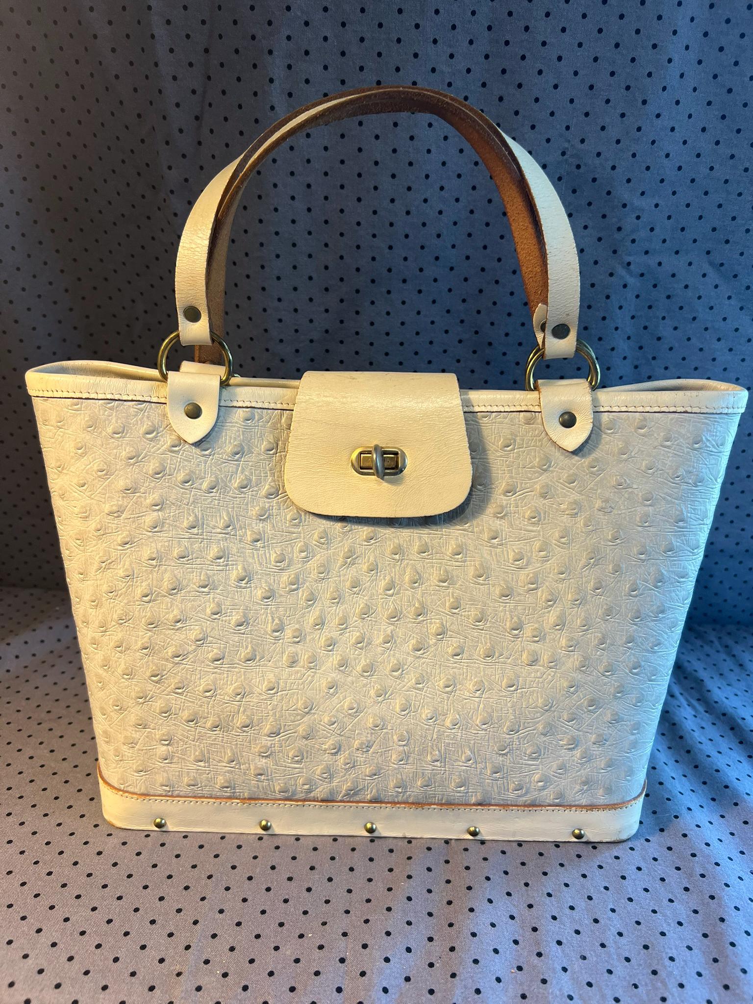 Vintage ENID COLLINS-RARE Ostrich Bucket Bag-no Jewels - Etsy