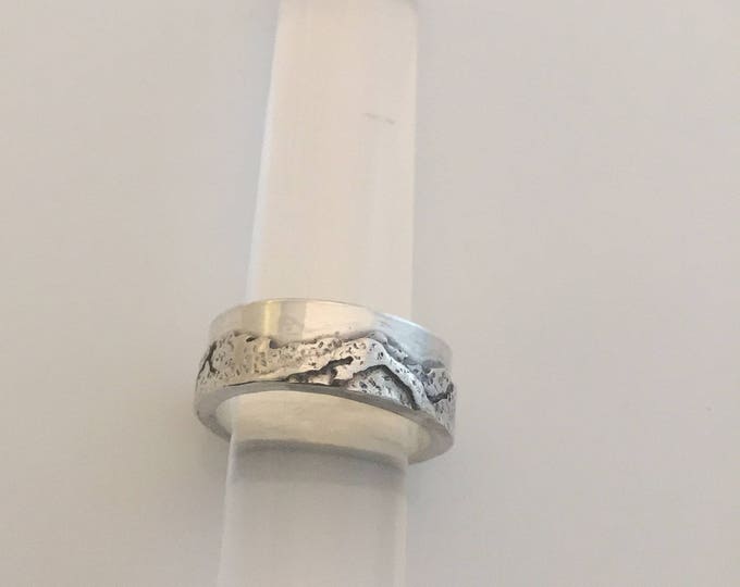 Sterling Silver Mountain Ring