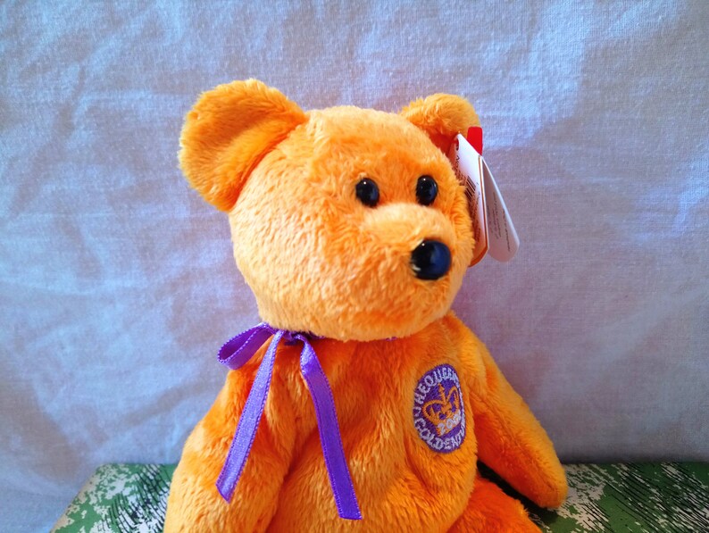 TY BEANIE BABY Celebrations Queen Elizabeth Royal Golden Etsy