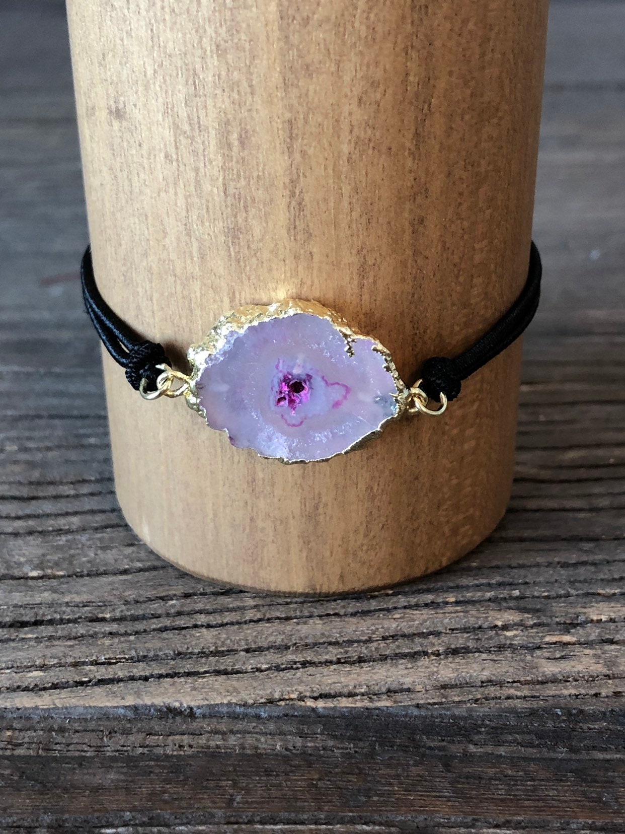 The Strawberry Shortcake Gemstone Hair Tie Bracelet