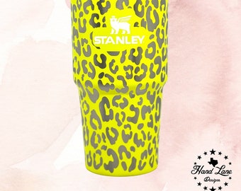 Stanley QUENCHER H2.0 TUMBLER | 20 OZ- Full Tumbler Wrap Laser Engraved-Cheetah/Leopard