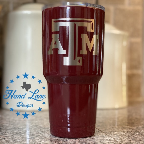 Texas A&M Aggie Tumbler Maroon YETI/RTIC/HOGG Tumbler 20oz or 30oz