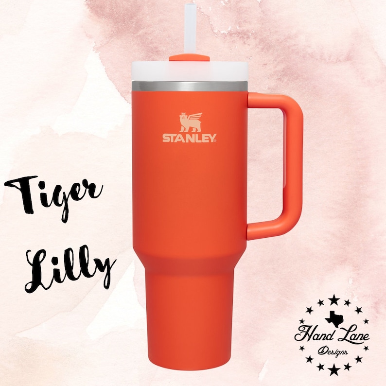 Mother's Day Gift - Personalized Stanley 40oz Tumbler, Full Wrap Laser Engraved Cheetah Print, Custom Gift for Her image 8