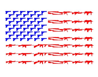 Gun flag svg | Etsy