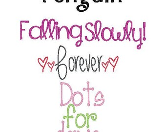 Embroidery Font Bundle 10 Fonts!