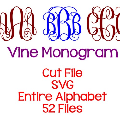 Interlocking Monogram Font .otf .ttf - Etsy