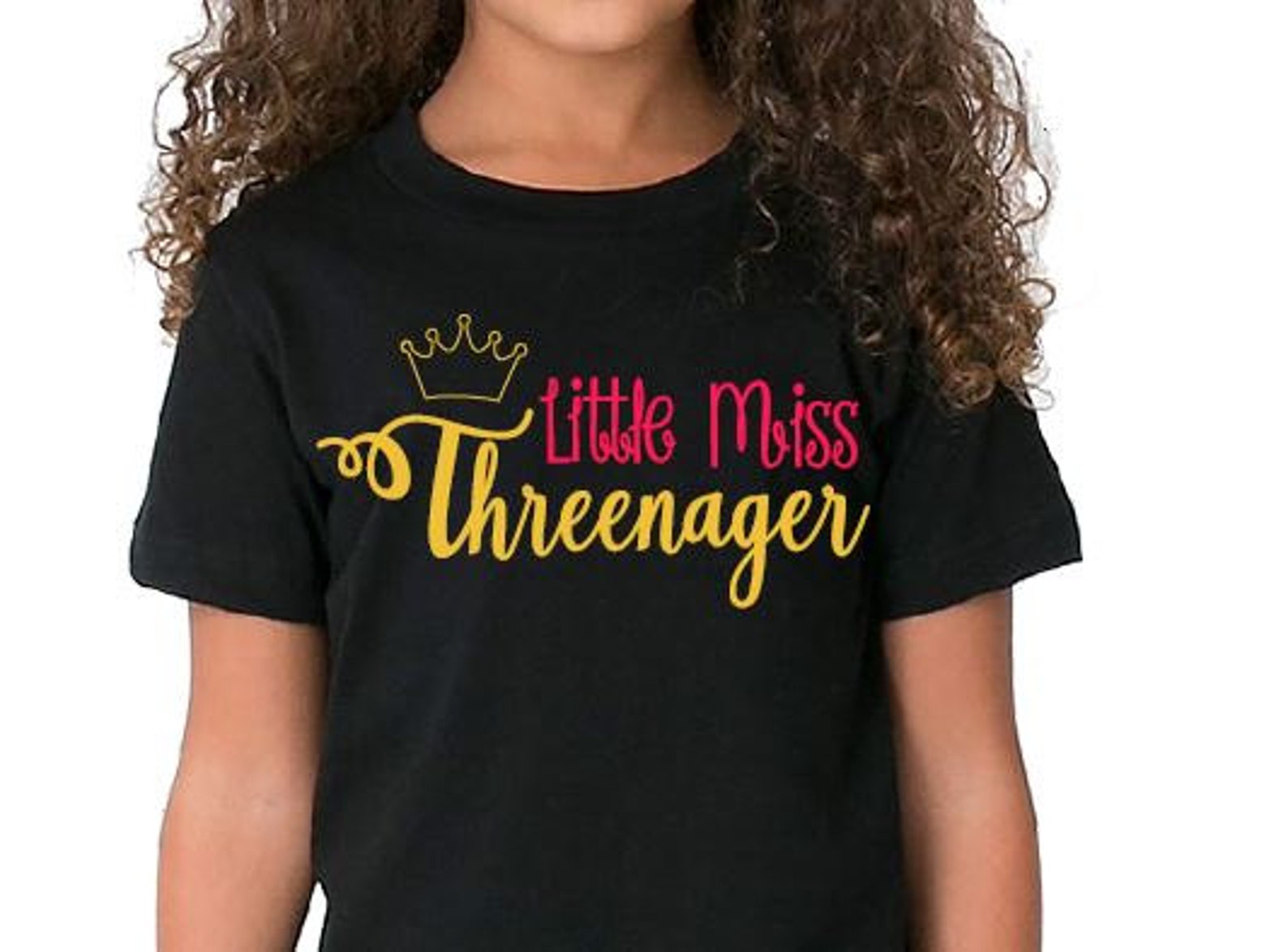 SVG Little Miss Threenager Third Birthday Cut File | Etsy