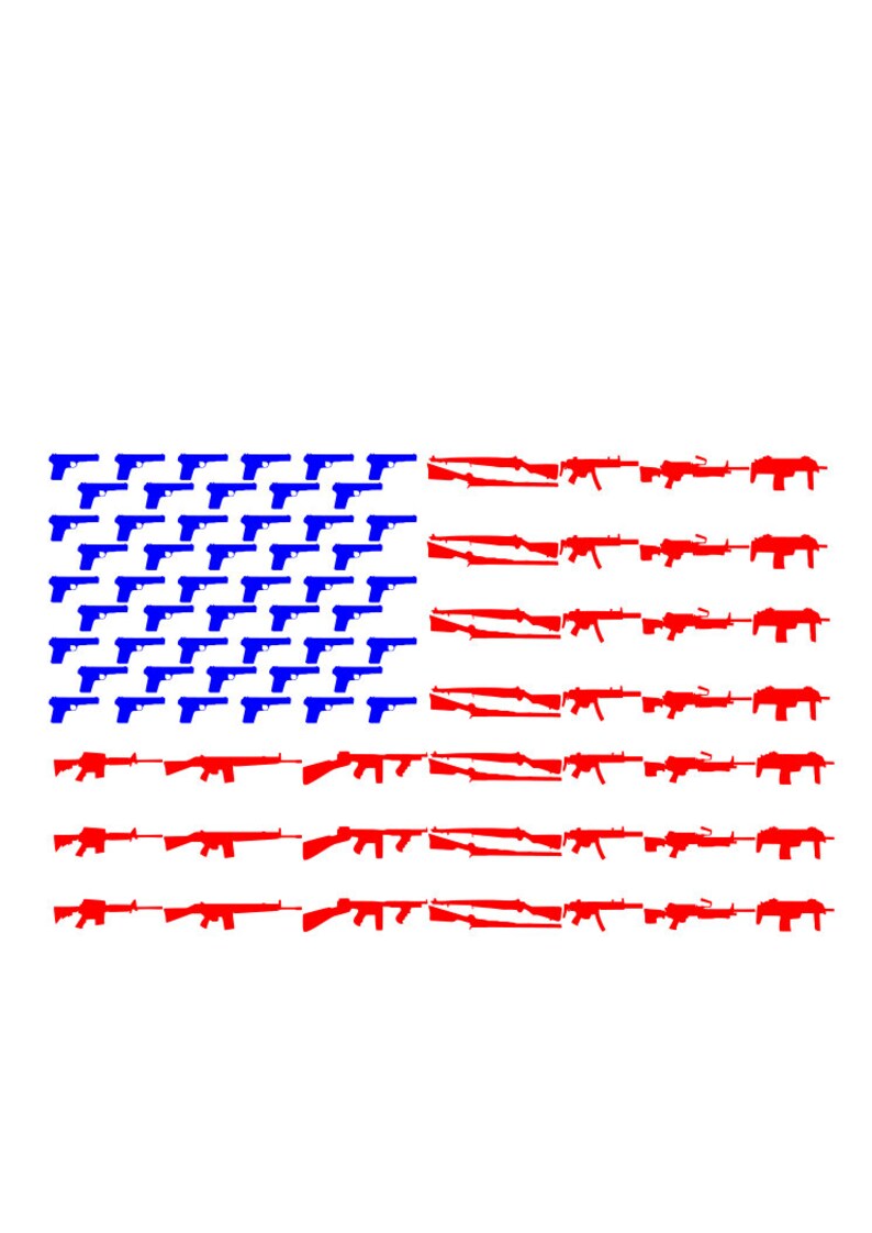 Download American Flag Gun Flag Cut File SVG Guns | Etsy