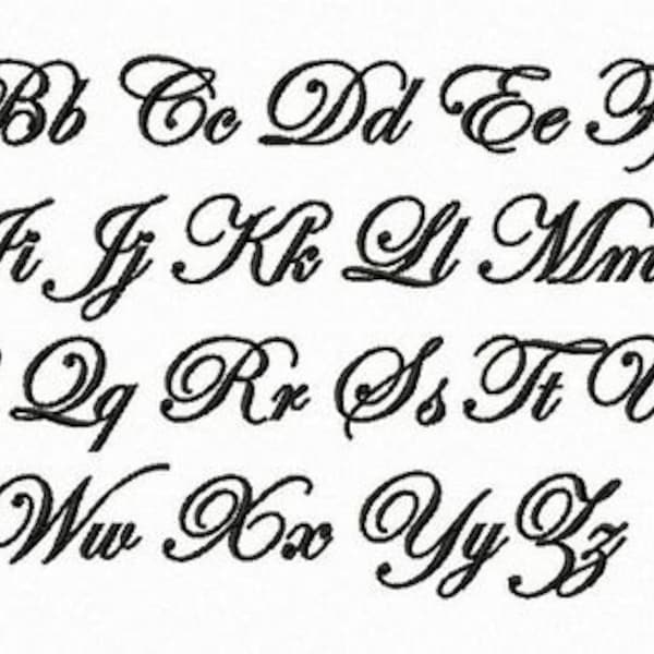 Embroidery Font, Edwardian Embroidery Font PES