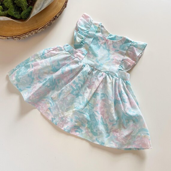 pastel pinafore dress Swoon Baby Girls Pastel Easter Bunny Print Pinafore Dress 2T