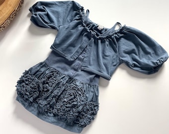 Conjunto de vestido y cárdigan Eliane Et Luna Billow / Talla 2