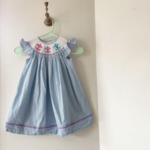 Krewe Smocked Seersucker Mardi Gras Dress | 2T