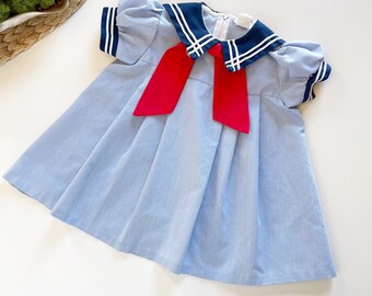 Vintage Little Bit USA Made Sailor-jurk