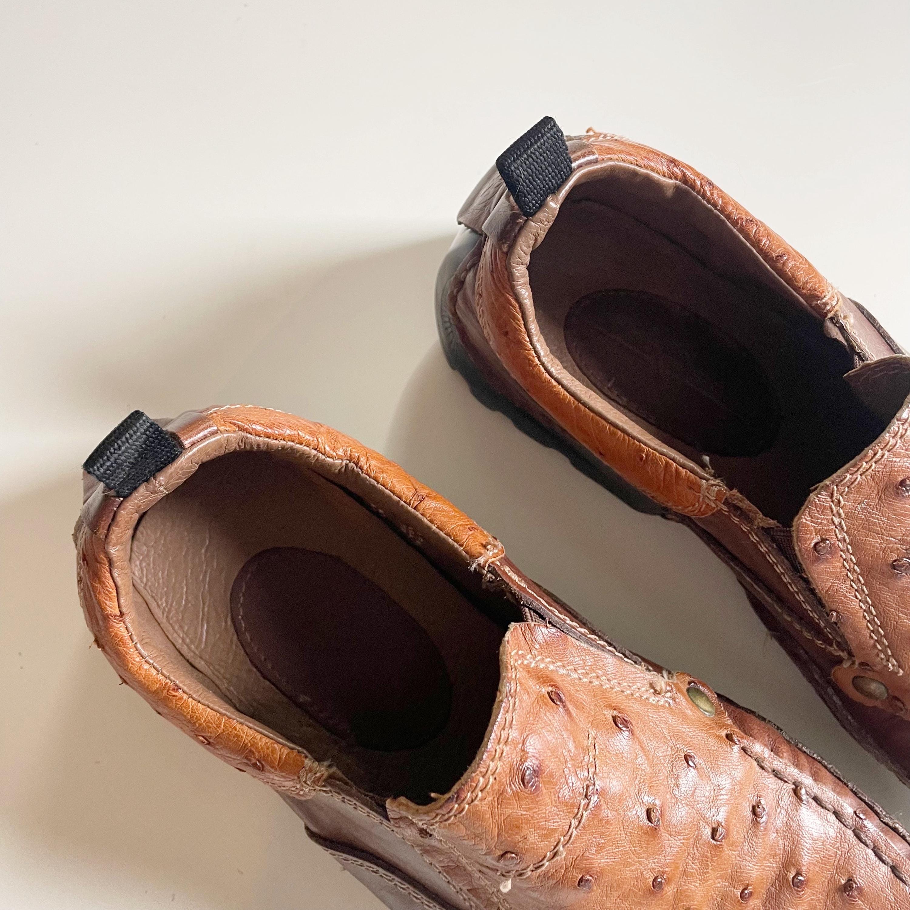 Lobo Solo Ostrich Driving Shoes | Size 8.5 - Etsy display picture 3
